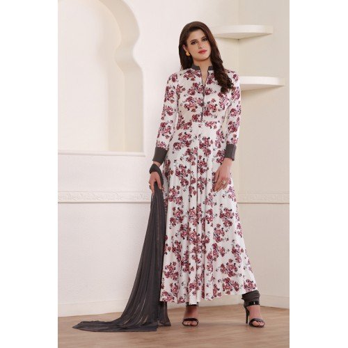 AMAZING NEW STYLISH FLARED FLORAL PRINT READY MADE WESTERN STYLE